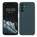 kwmobile Handyhülle für Samsung Galaxy A14 5G Hülle - weiches Handy Silikon Case - Schutzhülle Cover - Dunkler Schiefer Dunkler Schiefer  