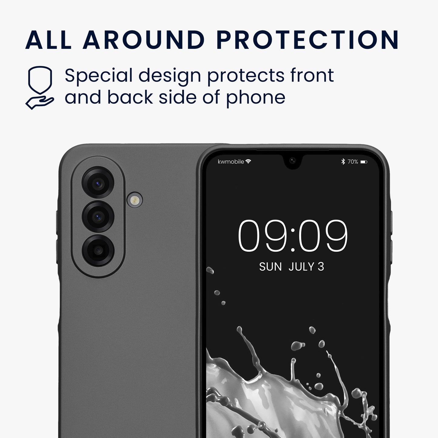 kwmobile Handyhülle für Samsung Galaxy A17 4G / 5G Hülle - weiche Silikon Case - Schutzhülle Cover