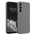 kwmobile Handyhülle für Samsung Galaxy A16 5G Hülle - weiche Silikon Case metallisch schimmernd - Schutzhülle Cover - Metallic Grau Metallic Grau  