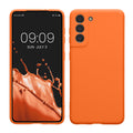 kwmobile Handyhülle für Samsung Galaxy S21 Hülle - weiches Handy Silikon Case - Schutzhülle Cover - Fruity Orange Fruity Orange  