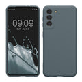 kwmobile Handyhülle für Samsung Galaxy S21 Hülle - weiches Handy Silikon Case - Schutzhülle Cover - Dunkler Schiefer Dunkler Schiefer  