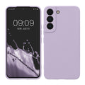 kwmobile Handyhülle für Samsung Galaxy S22 Hülle - weiches Handy Silikon Case - Schutzhülle Cover - Lavendel Lavendel  