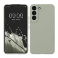 kwmobile Handyhülle für Samsung Galaxy S22 Hülle - weiches Handy Silikon Case - Schutzhülle Cover - Graugrün Graugrün  