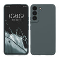 kwmobile Handyhülle für Samsung Galaxy S22 Hülle - weiches Handy Silikon Case - Schutzhülle Cover - Dunkler Schiefer Dunkler Schiefer  