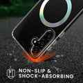 kwmobile Hülle kompatibel mit Samsung Galaxy S24 Handyhülle Hard Case mit TPU Bumper Schutzhülle kompatibel mit MagSafe Kameraschutz