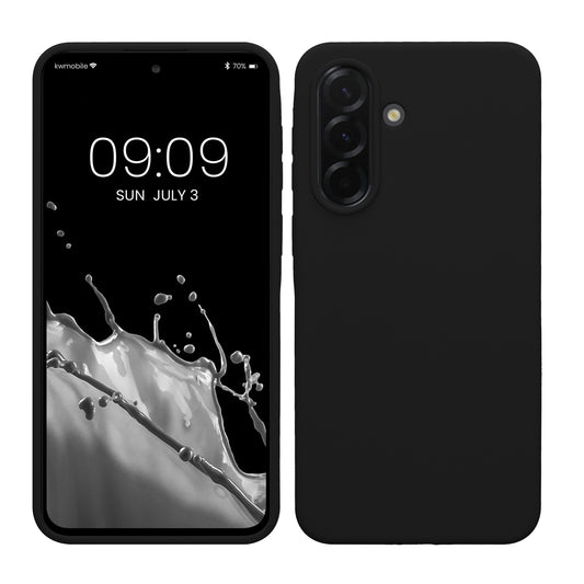 kwmobile Handyhülle für Samsung Galaxy A37 5G Hülle - Case Silikon - Kabelloses Laden - Schutzhülle Cover in Schwarz Schwarz  