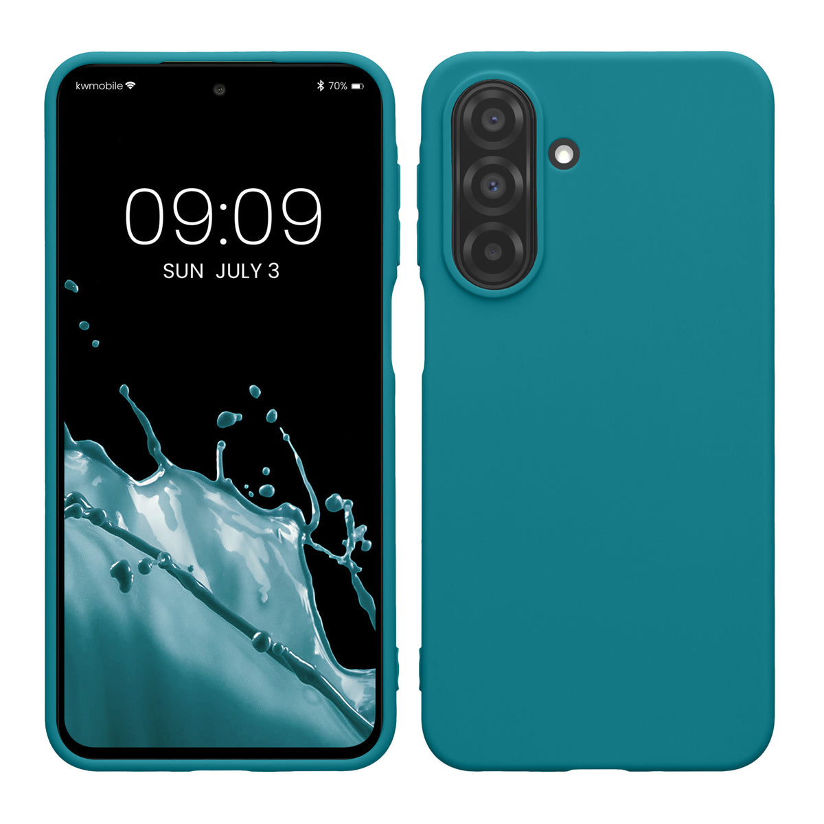 Samsung Galaxy A27 5G Silikon Handyhülle Petrol matt