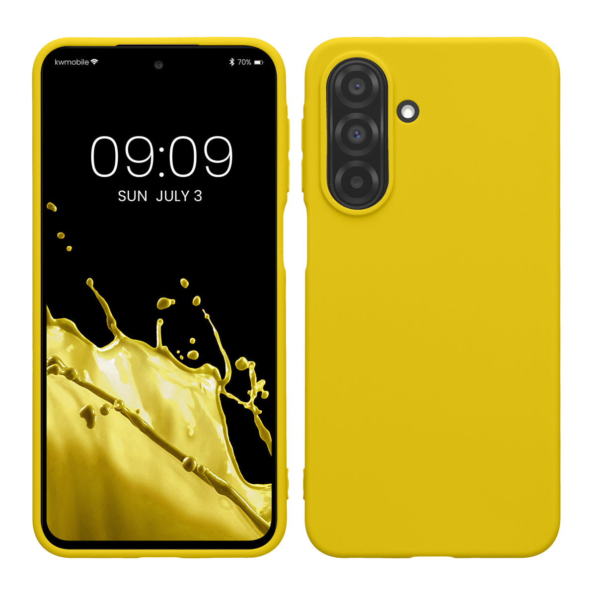 Samsung Galaxy A27 5G Silikon Handyhülle Strahlend Gelb