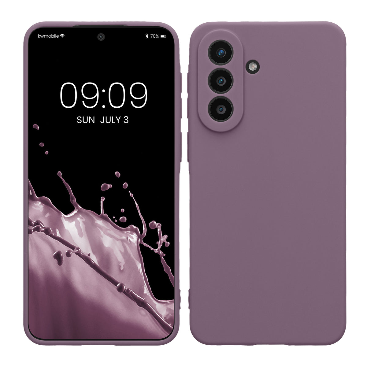 kwmobile Handyhülle für Samsung Galaxy A57 5G Hülle - weiches Handy Silikon Case - Schutzhülle Cover - Helle Iris Helle Iris