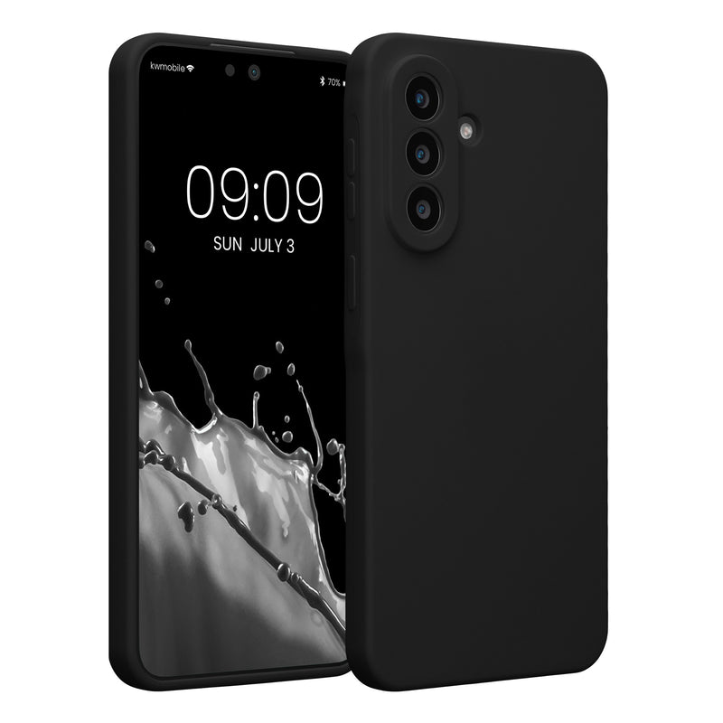 Samsung Galaxy A57 5G Silikon Handyhülle Schwarz