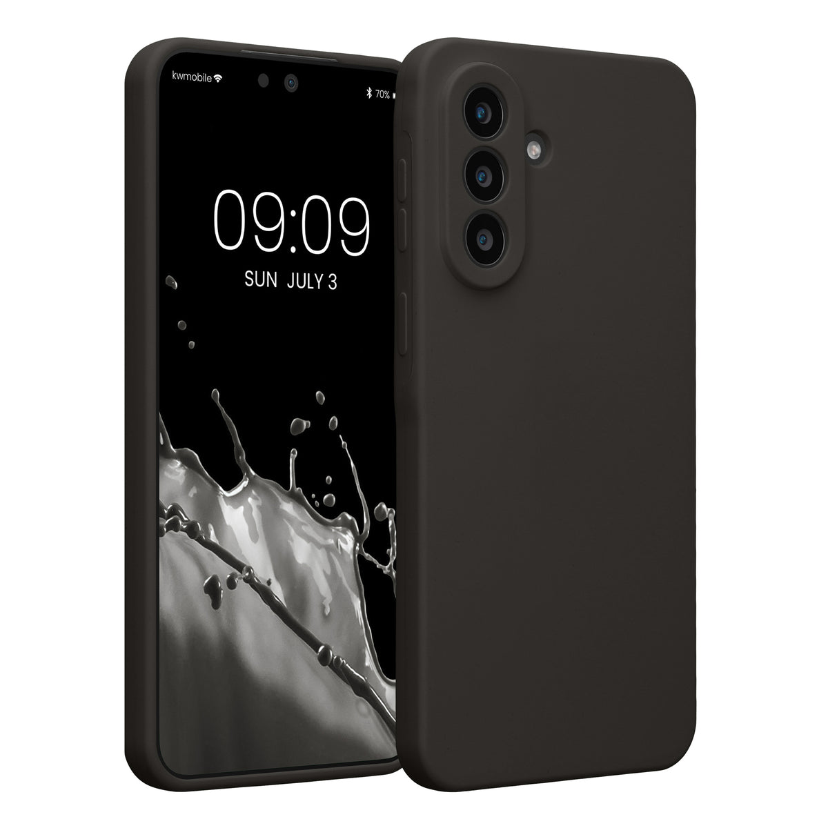 Samsung Galaxy A57 5G Silikon Handyhülle Dunkelgrau