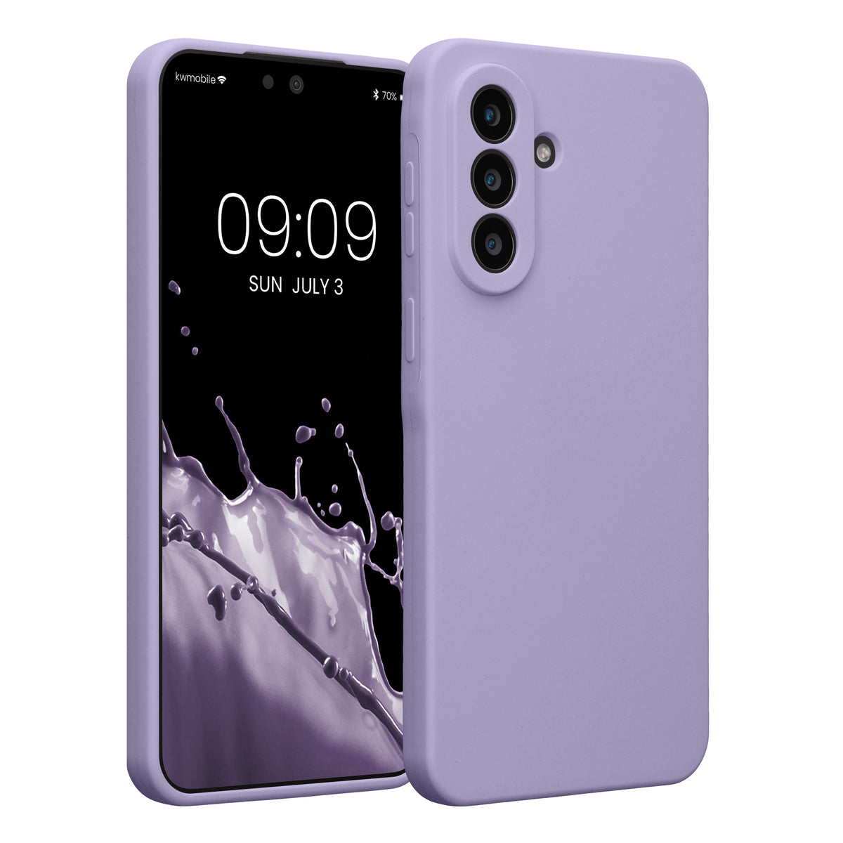 Samsung Galaxy A57 5G Silikon Handyhülle Lavendel