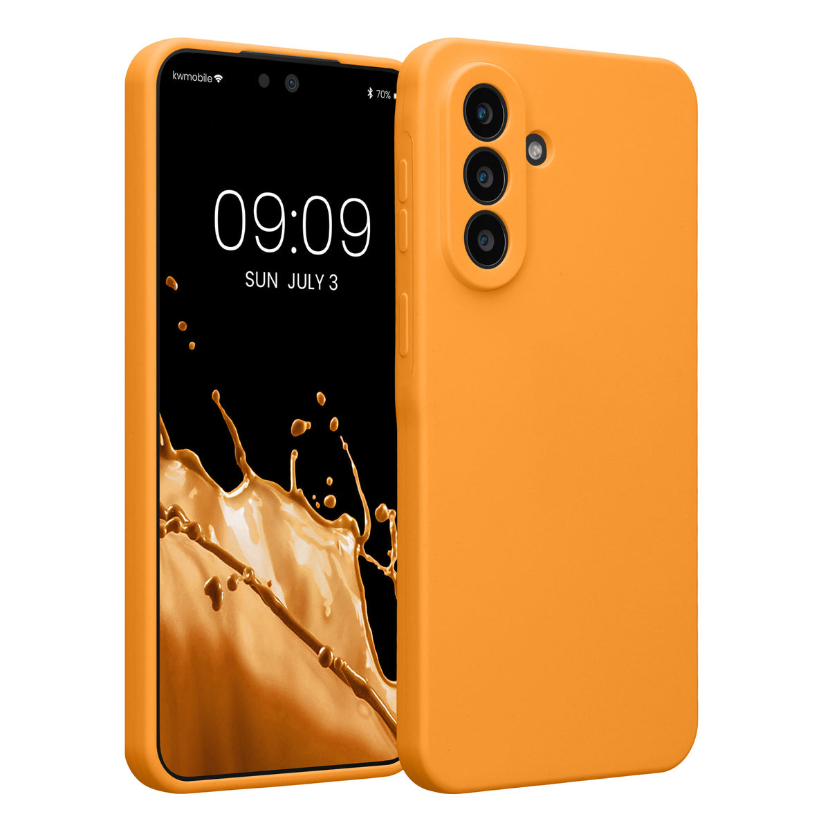 Samsung Galaxy A57 5G Silikon Handyhülle Fruity Orange