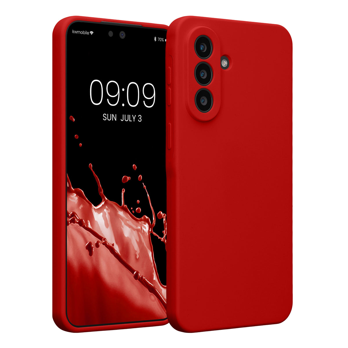 Samsung Galaxy A57 5G Silikon Handyhülle Klassisch Rot