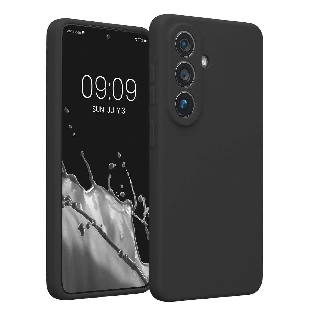 Samsung Galaxy S26 Silikon Handyhülle Dunkelgrau
