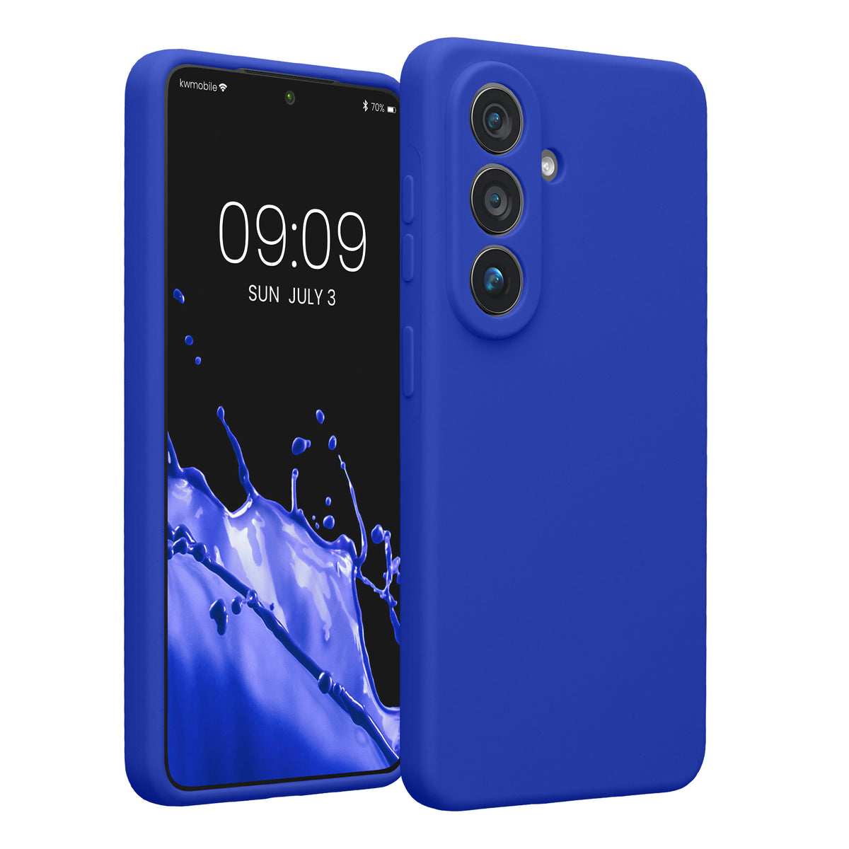 Samsung Galaxy S26 Silikon Handyhülle Baltik Blau