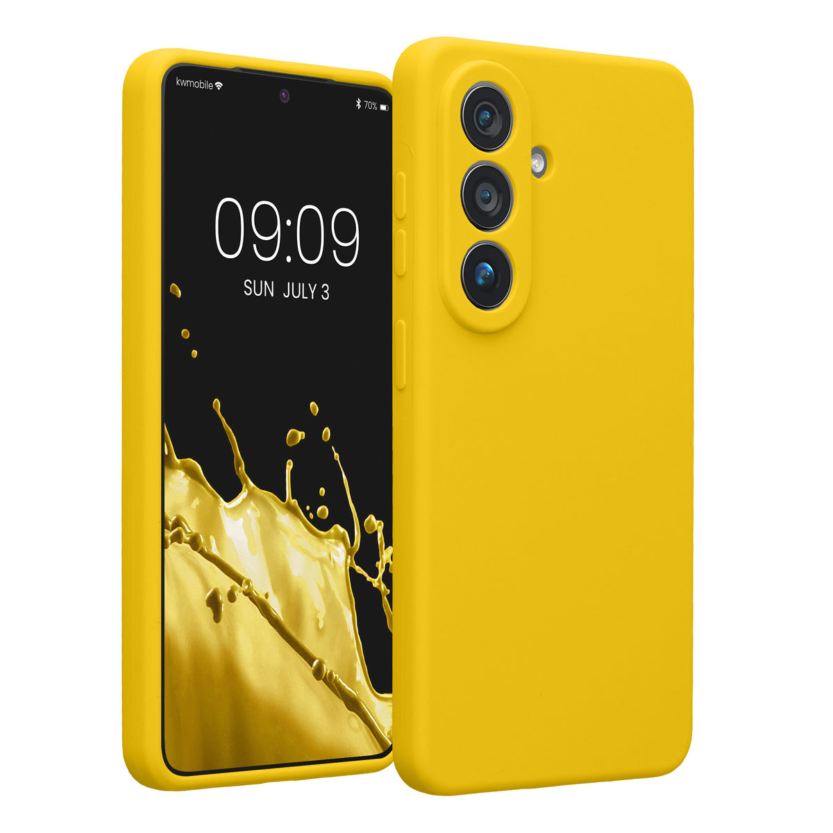 Samsung Galaxy S26 Silikon Handyhülle Strahlend Gelb