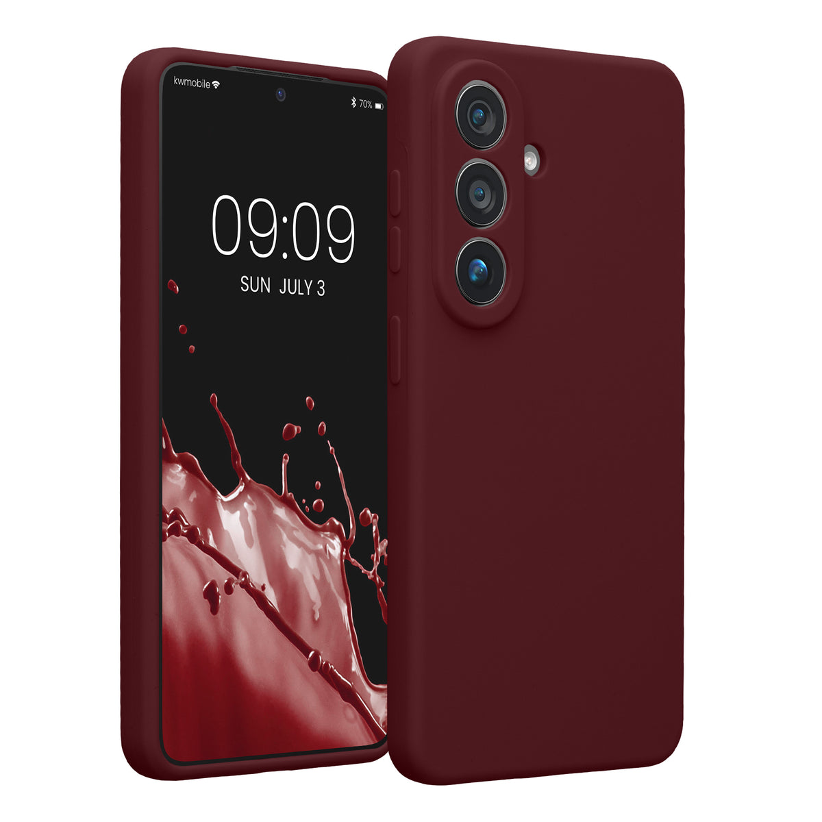Samsung Galaxy S26 Silikon Handyhülle Bordeaux Violett