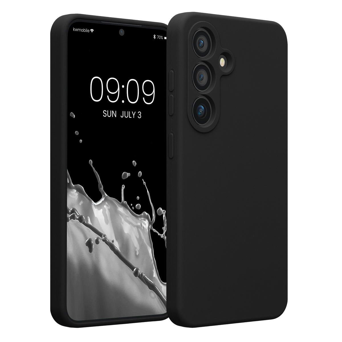 Samsung Galaxy S25 Silikon Handyhülle Schwarz