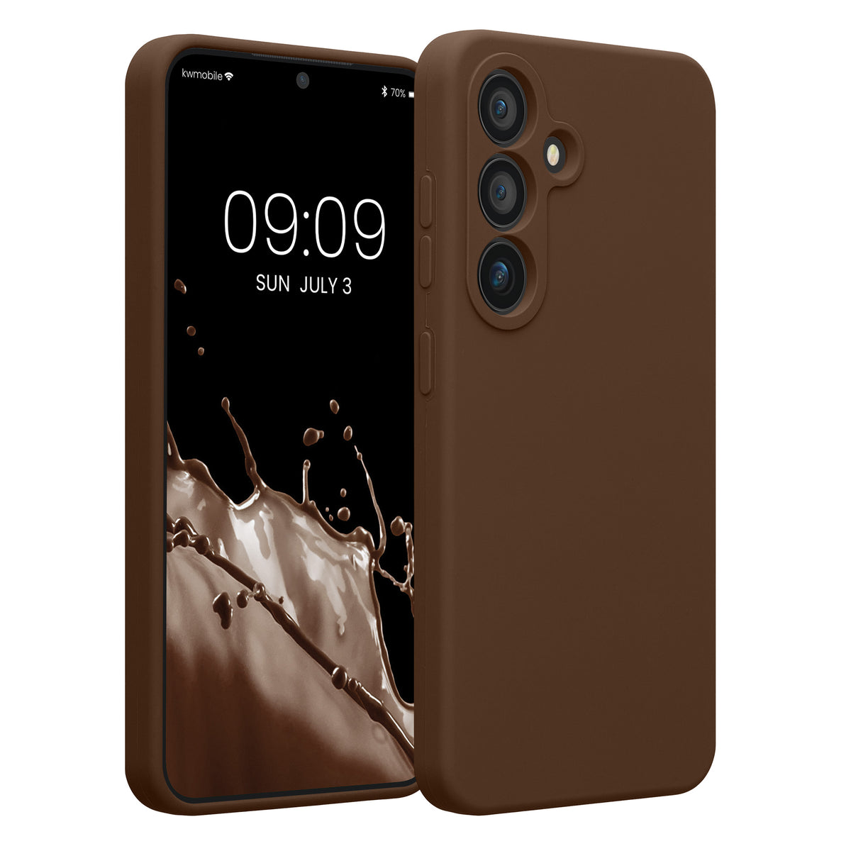 Samsung Galaxy S25 Silikon Handyhülle Chocolate