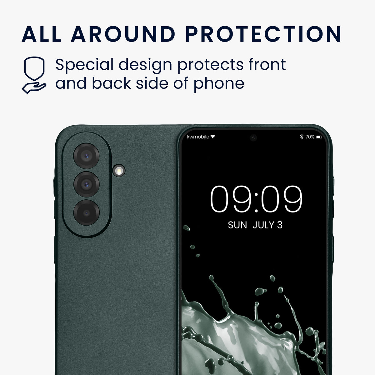 Samsung Galaxy A37 5G Silikon Handyhülle metallisch KWM000022AB002C