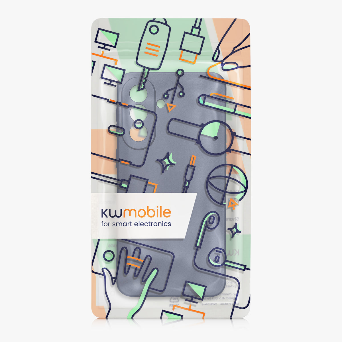 Samsung Galaxy A37 5G Silikon Handyhülle metallisch KWM000022AB003C