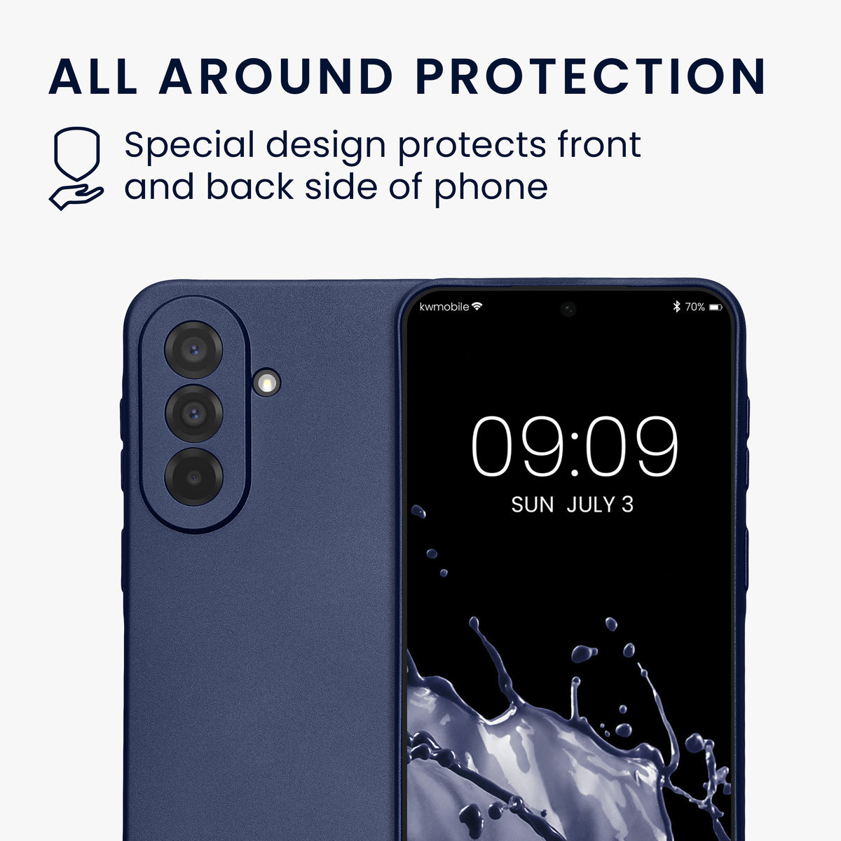 Samsung Galaxy A37 5G Silikon Handyhülle metallisch KWM000022AB003C
