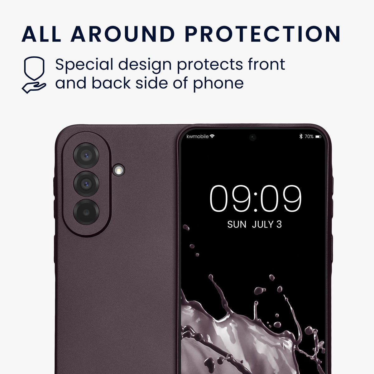 Samsung Galaxy A37 5G Silikon Handyhülle metallisch KWM000022AB005C