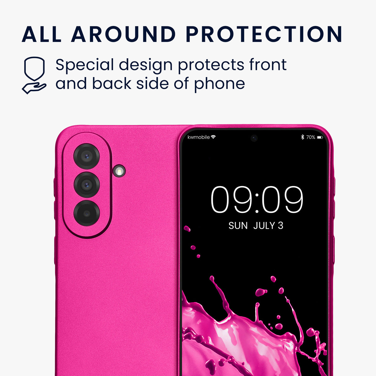 Samsung Galaxy A37 5G Silikon Handyhülle metallisch KWM000022AB006C