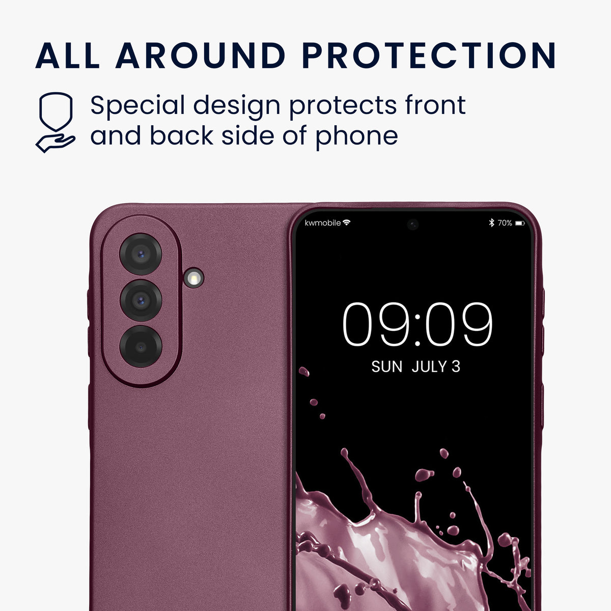 Samsung Galaxy A37 5G Silikon Handyhülle metallisch KWM000022AB008C