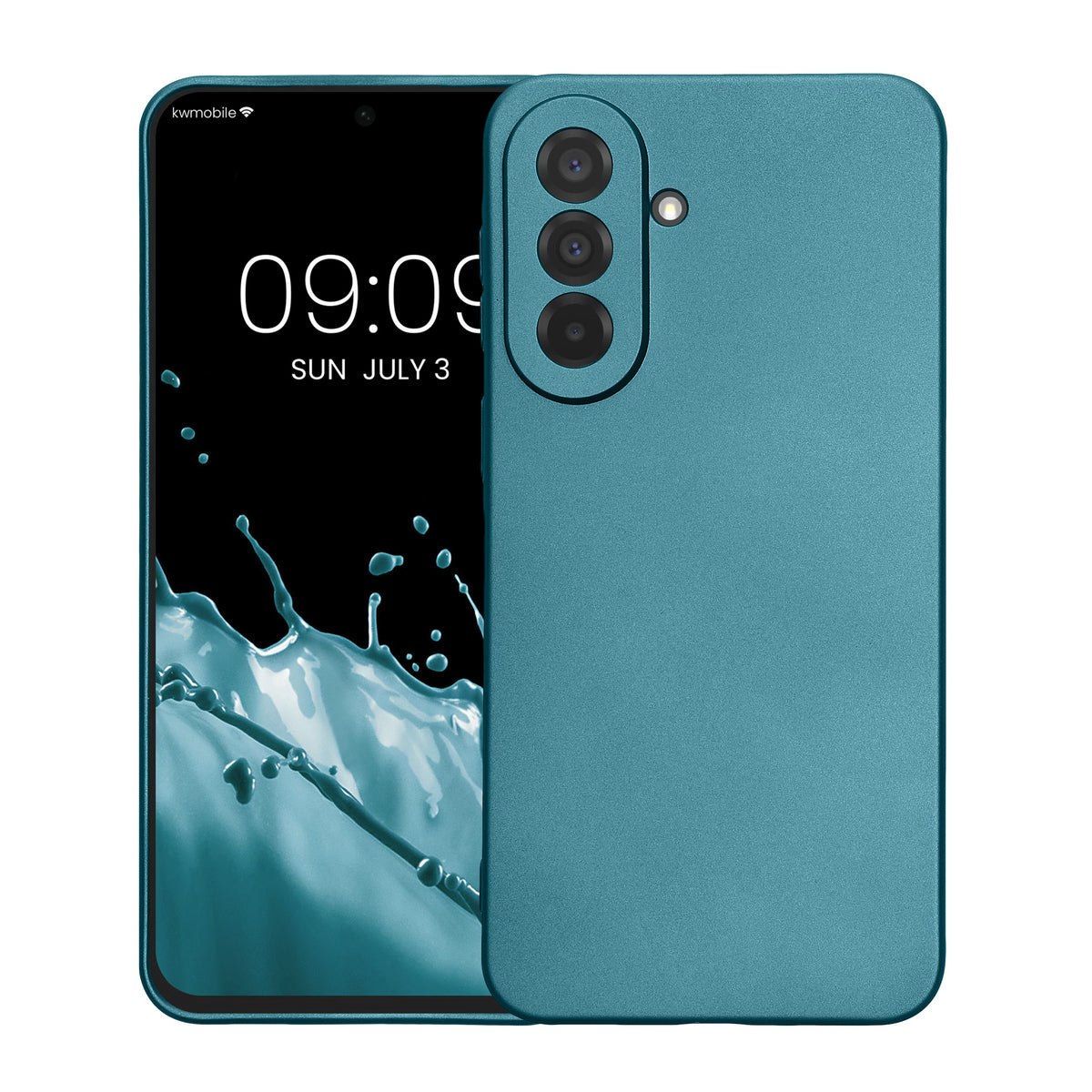 Samsung Galaxy A37 5G Silikon Handyhülle metallisch KWM000022AB009C