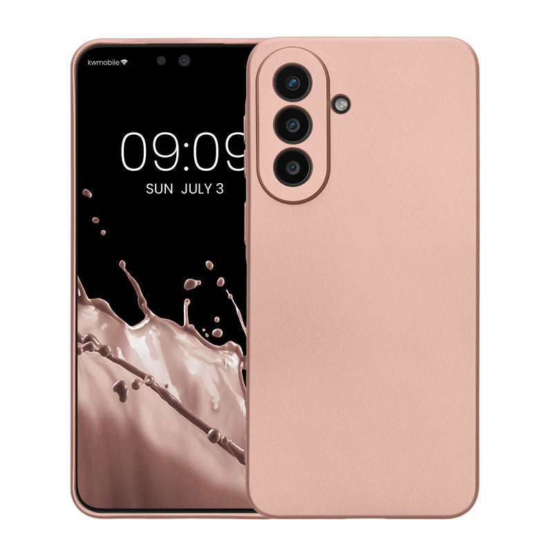 Samsung Galaxy A57 5G Silikon Handyhülle metallisch KWM000022AC001C