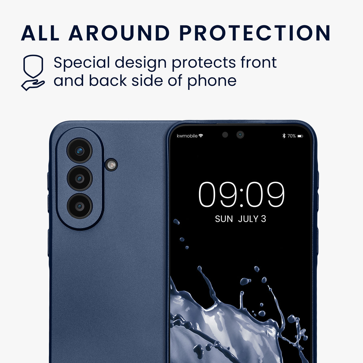 Samsung Galaxy A57 5G Silikon Handyhülle metallisch KWM000022AC003C