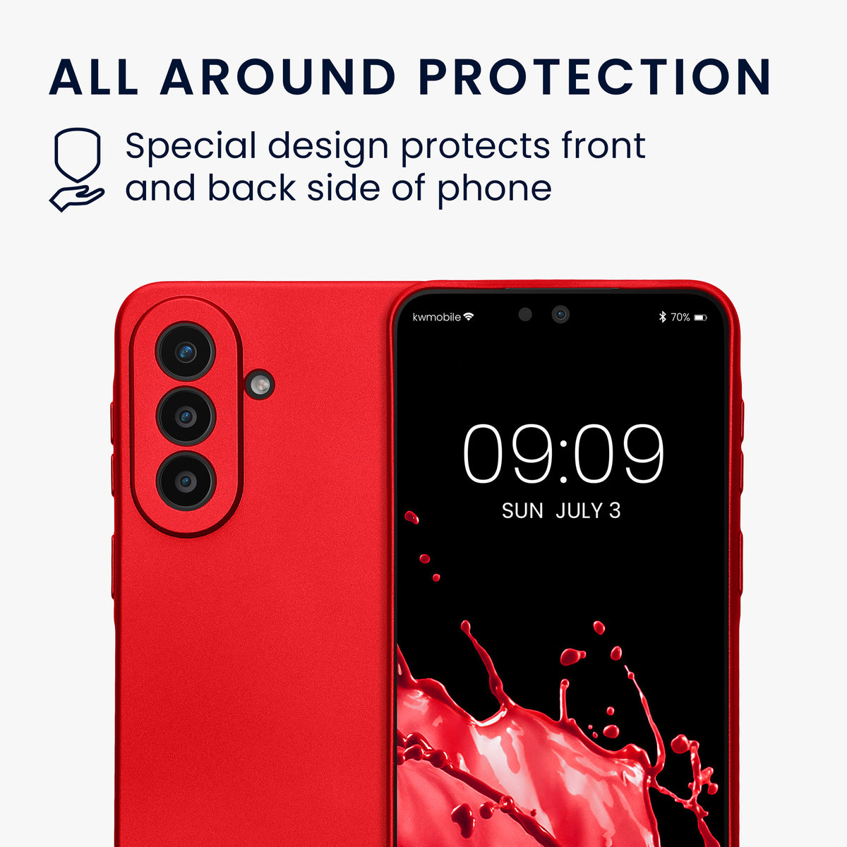 Samsung Galaxy A57 5G Silikon Handyhülle metallisch KWM000022AC007C
