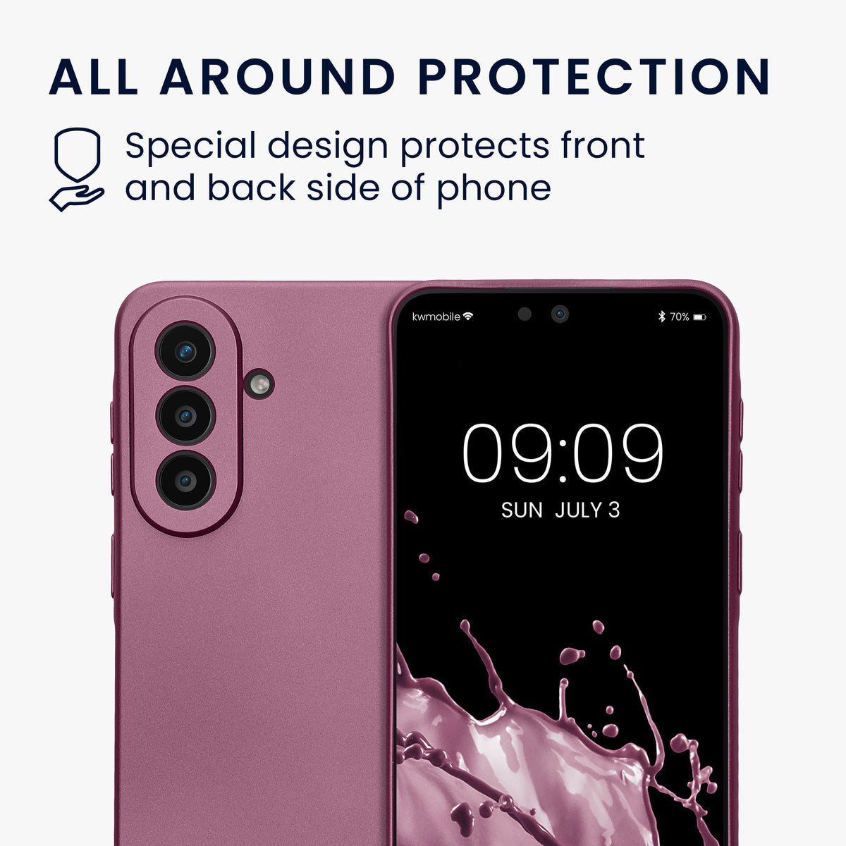 Samsung Galaxy A57 5G Silikon Handyhülle metallisch KWM000022AC008C