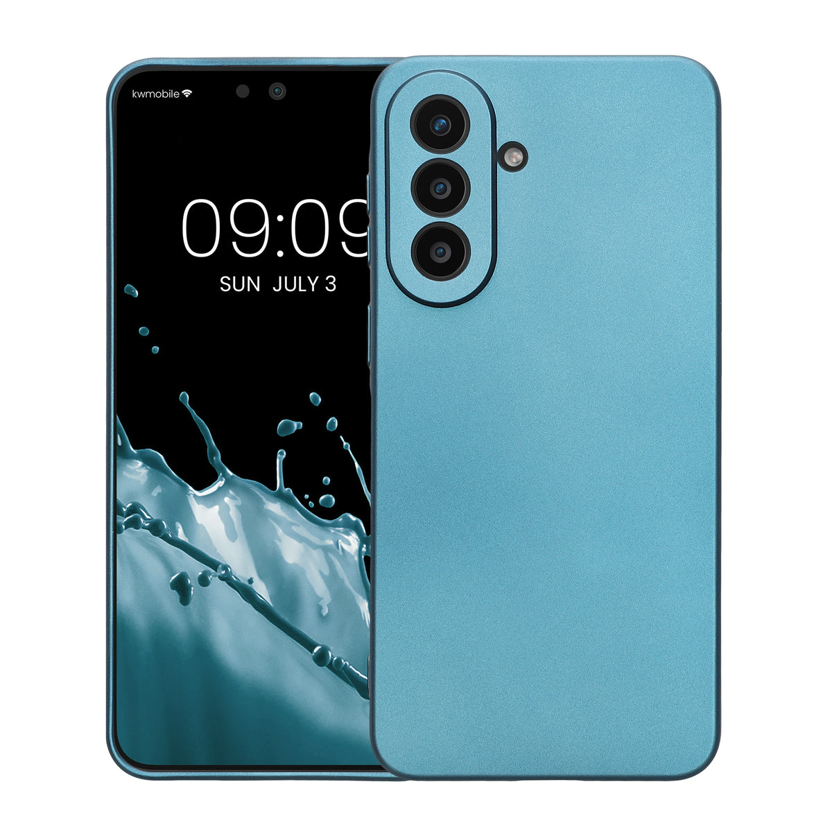 Samsung Galaxy A57 5G Silikon Handyhülle metallisch KWM000022AC009C