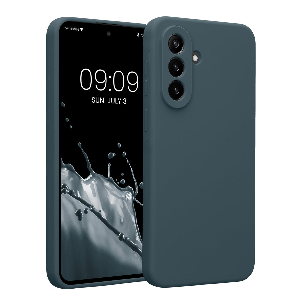 Samsung Galaxy A37 5G Silikon Handyhülle Dunkler Schiefer