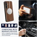 Samsung Galaxy S24 Holz Handyhülle mit MagSafe Dunkelbraun KWM000022AG001C