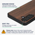 Samsung Galaxy A16 5G Holz Handyhülle mit MagSafe Dunkelbraun KWM000022AJ001C