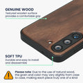 Samsung Galaxy S23 Holz Handyhülle Dunkelbraun KWM000022AK001C
