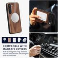 Samsung Galaxy S23 Holz Handyhülle Dunkelbraun KWM000022AK001C