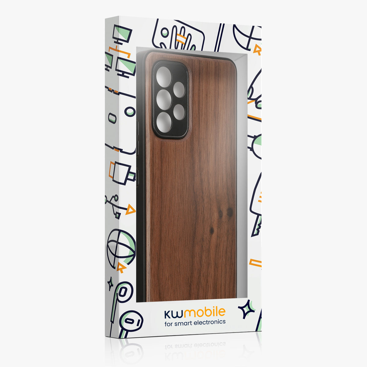 Samsung Galaxy A53 5G Holz Handyhülle mit MagSafe Dunkelbraun KWM000022AM001C