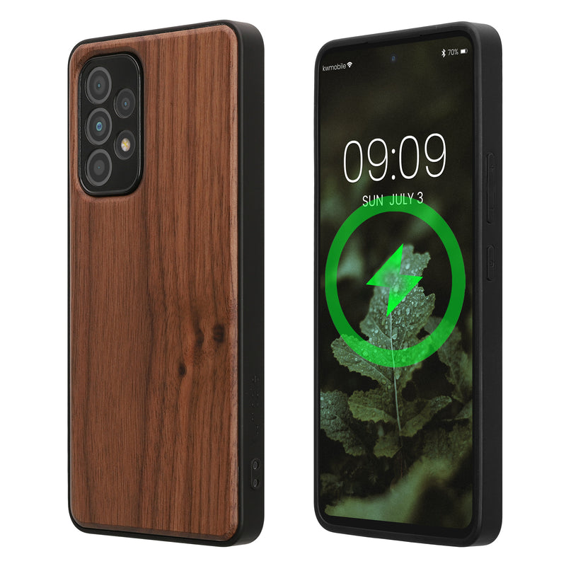 Samsung Galaxy A53 5G Holz Handyhülle mit MagSafe Dunkelbraun KWM000022AM001C