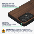 Samsung Galaxy A53 5G Holz Handyhülle mit MagSafe Dunkelbraun KWM000022AM001C