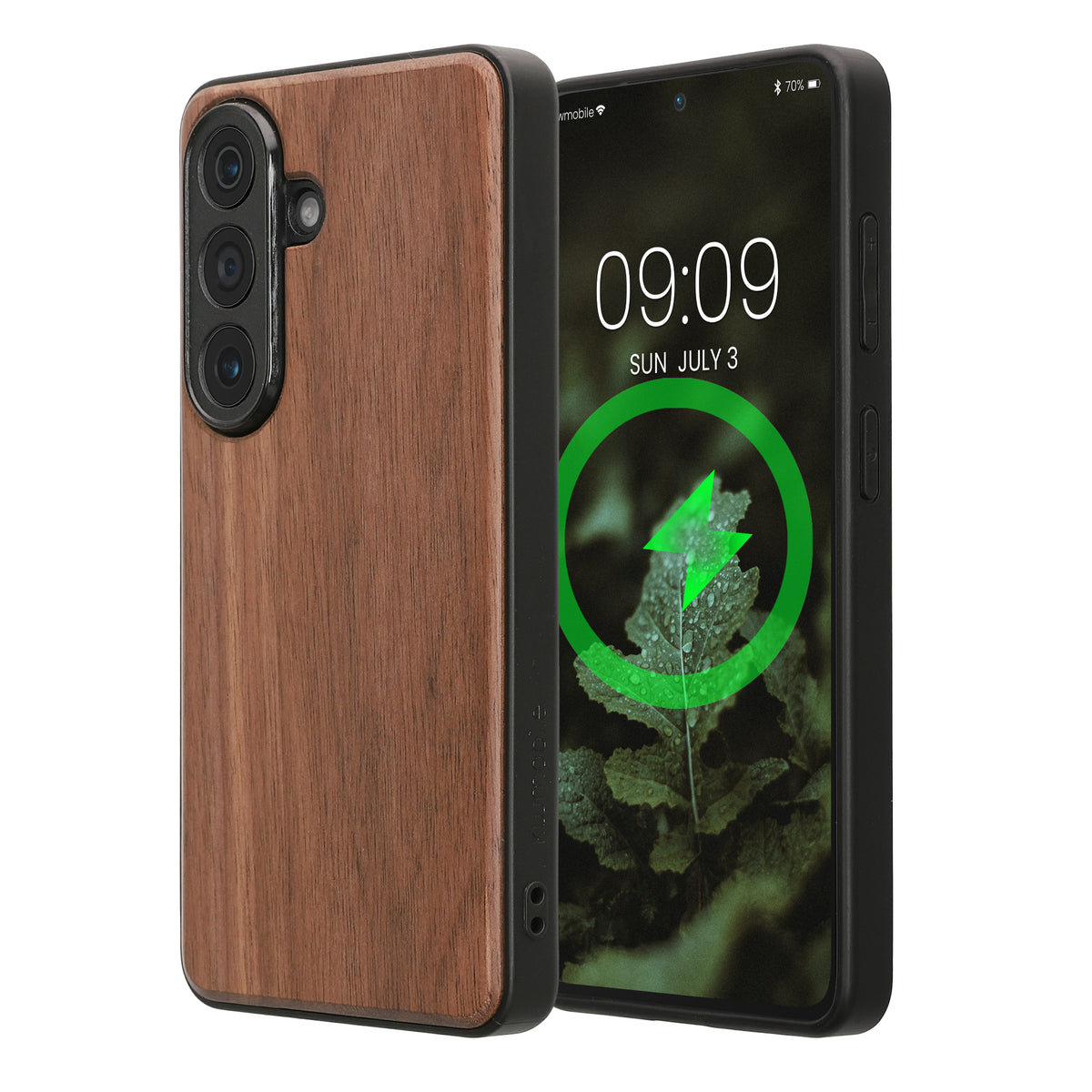 Samsung Galaxy S26 Holz Handyhülle Dunkelbraun