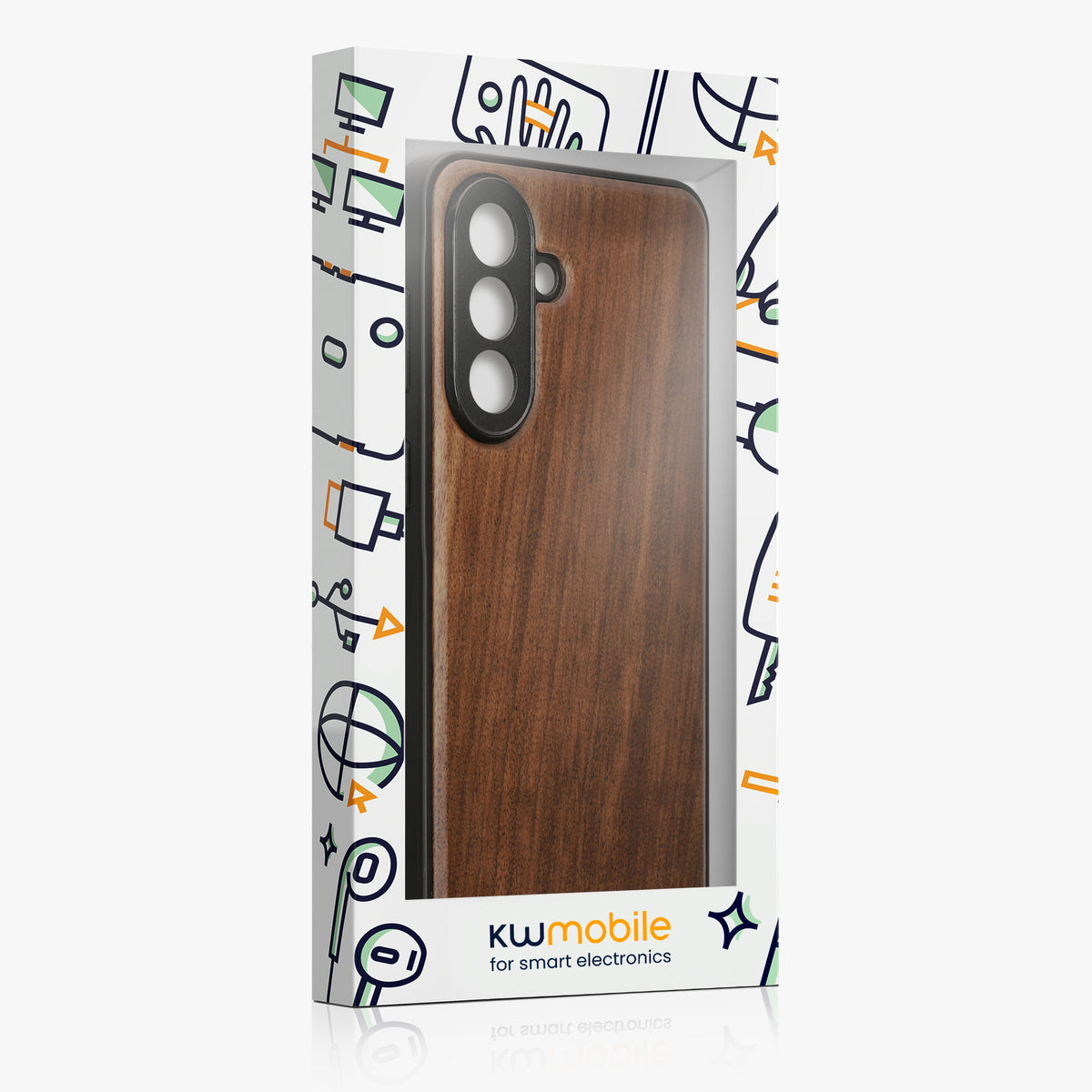 Samsung Galaxy A57 5G Holz Handyhülle mit MagSafe Dunkelbraun KWM000022AP001C