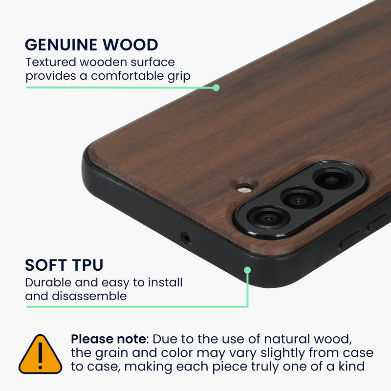 Samsung Galaxy A17 4G / 5G Holz Handyhülle mit MagSafe Dunkelbraun KWM000022AQ001C