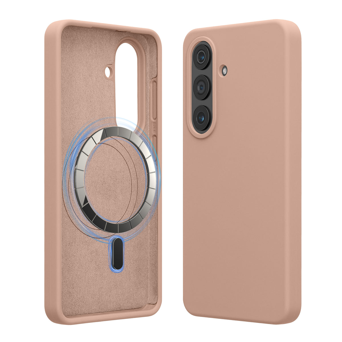 Samsung Galaxy S26 Plus Silikon Handyhülle mit MagSafe Altrosa
