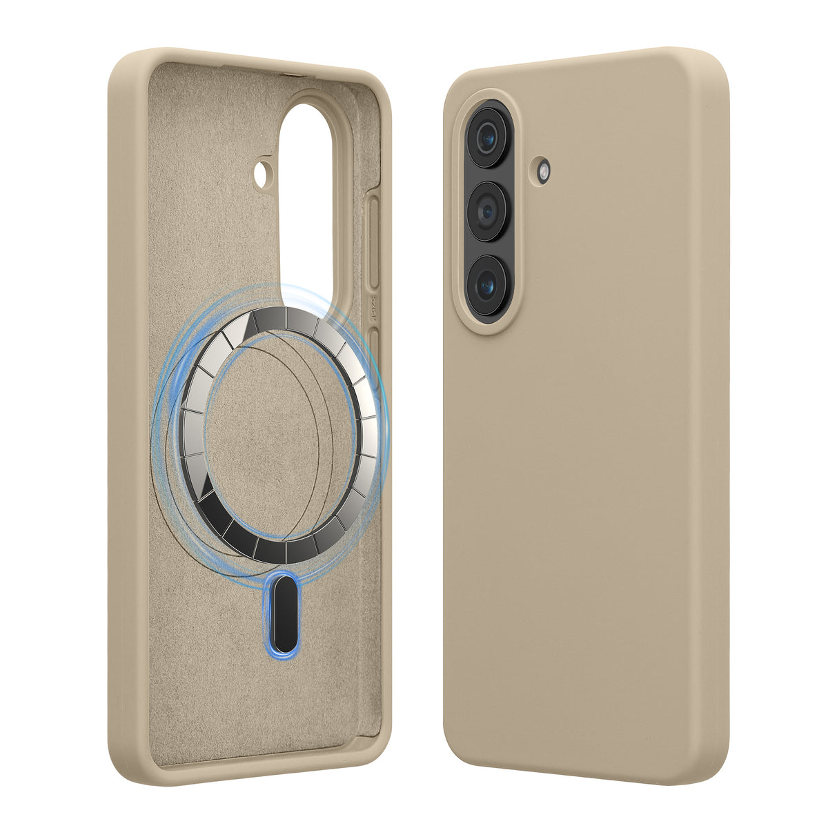 Samsung Galaxy S26 Plus Silikon Handyhülle mit MagSafe Stone Dust