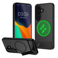 Samsung Galaxy S26 Handyhülle mit MagSafe mit Ständer + Schutzglas Schwarz KWM000022BH001C